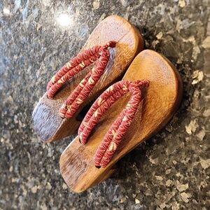 Asian inspired thong sandals